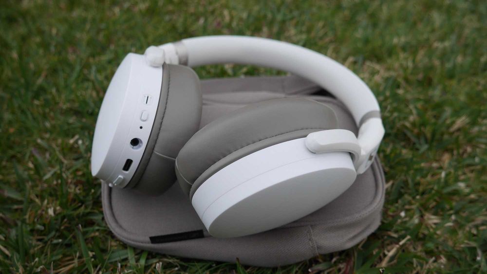 Auscultadores Noise Cancelling Bluetooth Sennheiser HD 450BT - Brancos