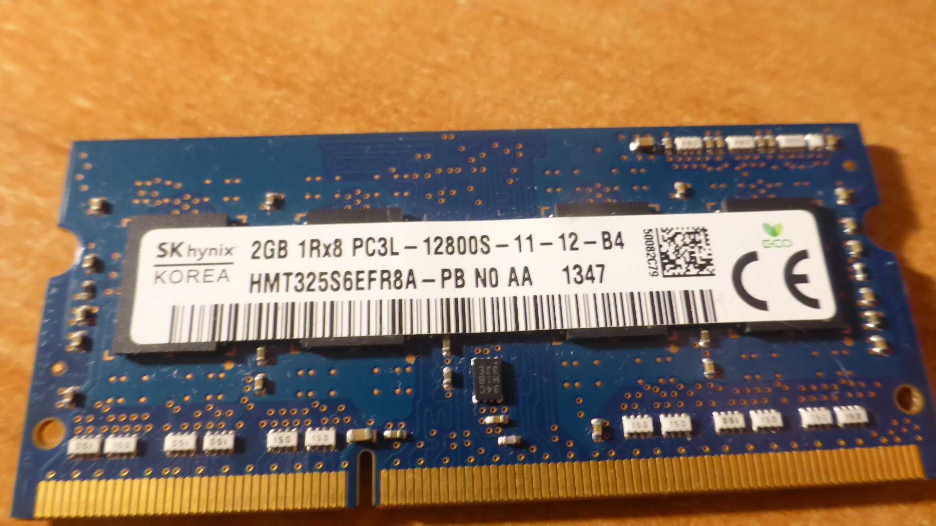 Hynix DDR3L, 2GB, 1600 MHz