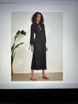 Vestido midi preto