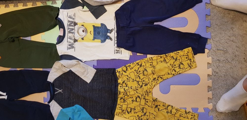 Zestaw dresy dres 86 / 92 chłopiecy bluzka spodnie bluza hm h&m