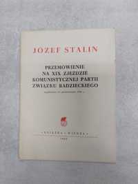 Przemówienie na XIX zjeździe kom. partii Związku Radzieckiego. Stalin