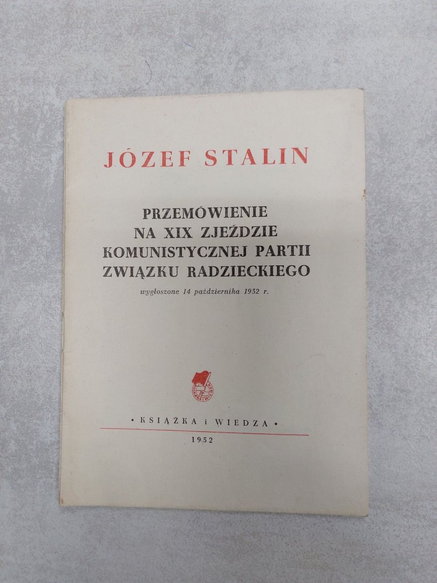 Przemówienie na XIX zjeździe kom. partii Związku Radzieckiego. Stalin