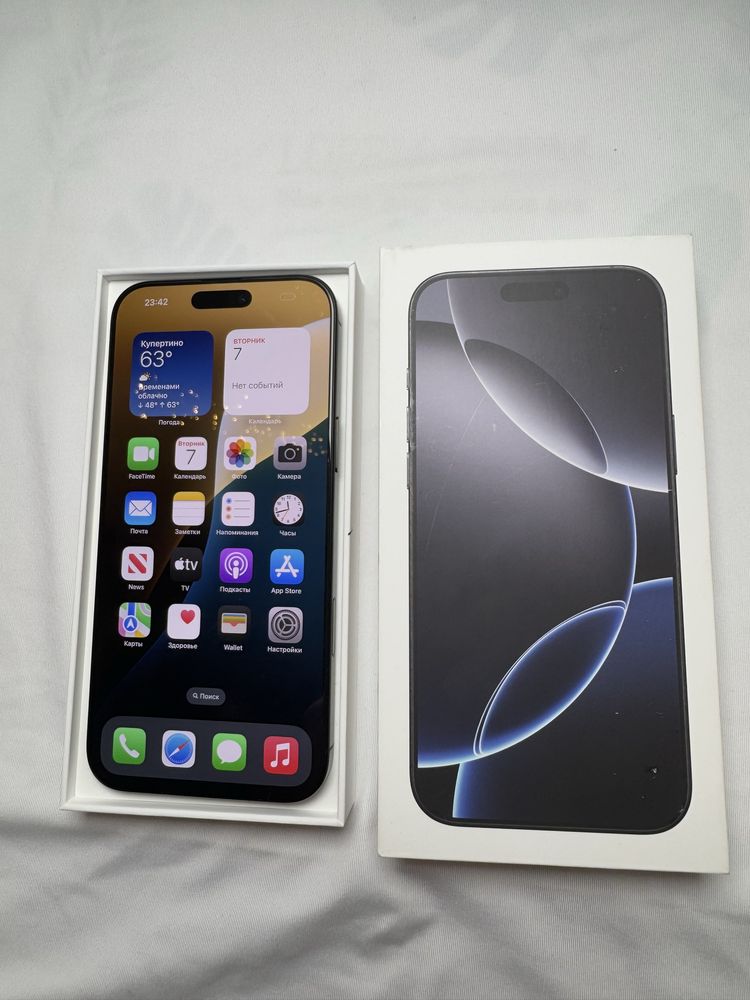 Продам iPhone 16 Pro Max 256Gb esim Black