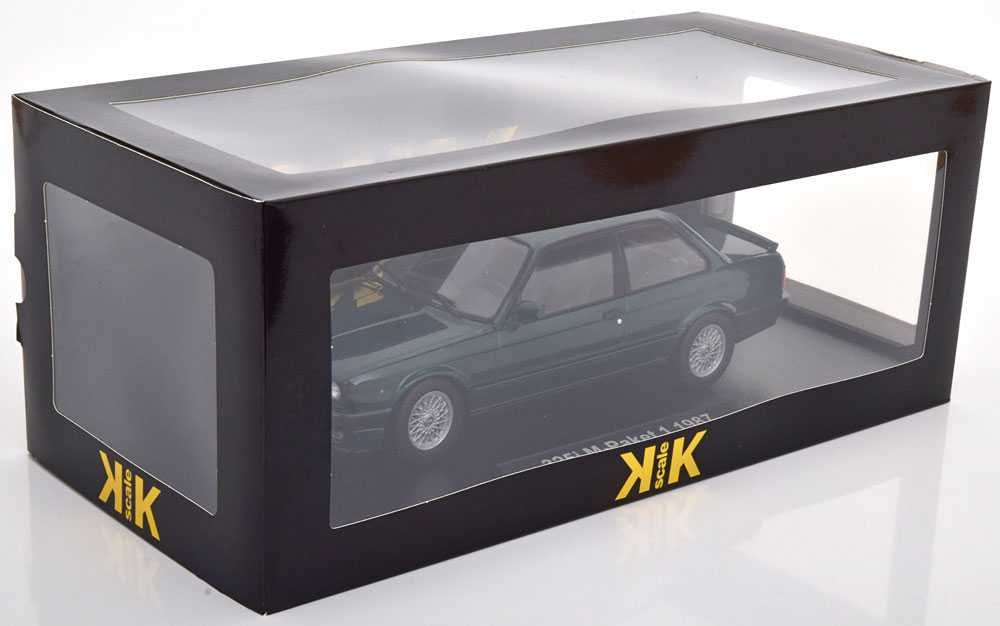 Model 1:18 KK-Scale BMW 325i (E30) M-Paket 1 1987 dark green metallic