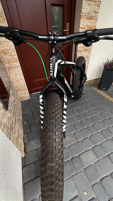 White Fat bike Fatbike rama L Shimano sram orginal nie Chińczyk