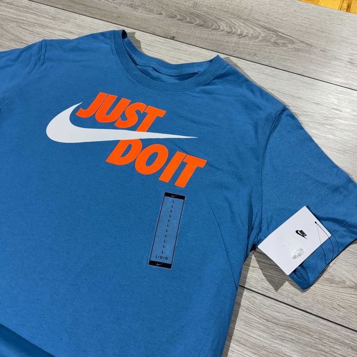 Абсолютно Нова синя Футболка Найк Nike JDI "just do it", розмір L