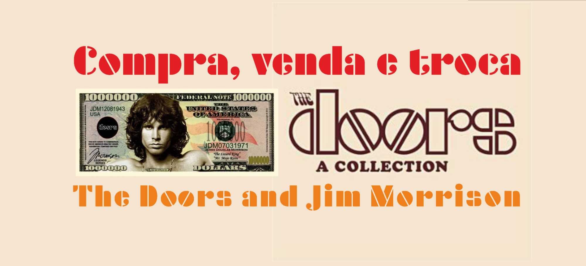 Venda | Compra | Troca - | The Doors e Jim Morrison |