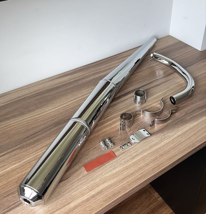 NOWY DUELLS komplet zestaw wydechowy tłumik MZ ETZ 251