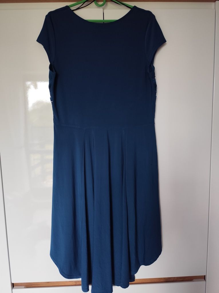 Elegancka asymetryczna sukienka 44/46 Bodyflirt Bonprix
