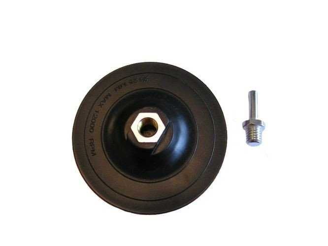 DYSK TWARDY Z RZEPEM Na SZLIFIERKĘ Wiertarkę Polerkę 125mm M14 Adapter