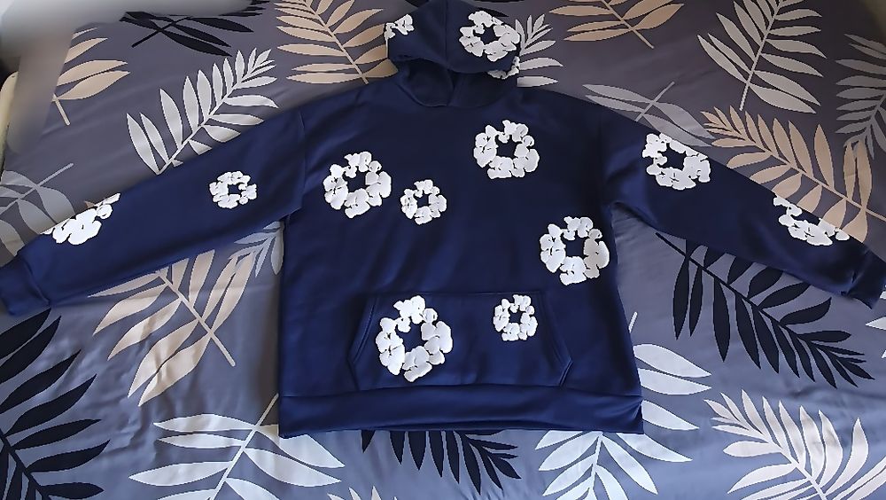 Jaqueta Moletom Denim Tears Hoodie Azul (M) Blue