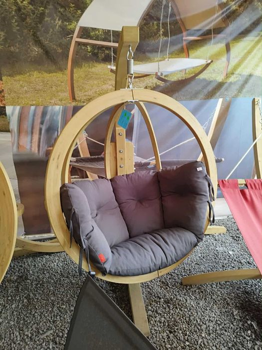Fotel wiszący SWINGPOD CZILLO ze stojakiem siedzisko kokon powystawowy
