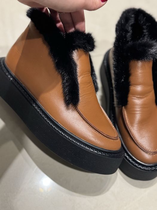 Зимние лоферы с норкой