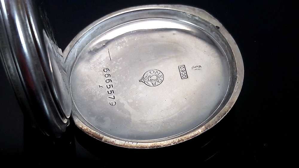 OMEGA, красивый старинный корпус для карманных часов, серебро 0,900 п