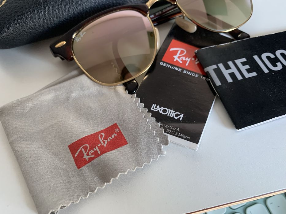Óculos de sol rayban lentes espelhadas