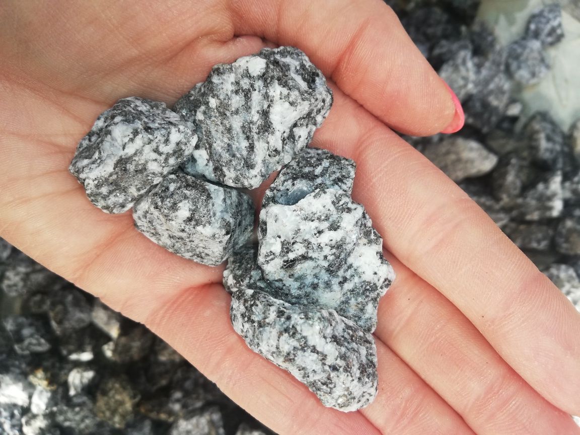 Grys granodioryt szary czarny kamień naturalny darmowa dostawa + głaz