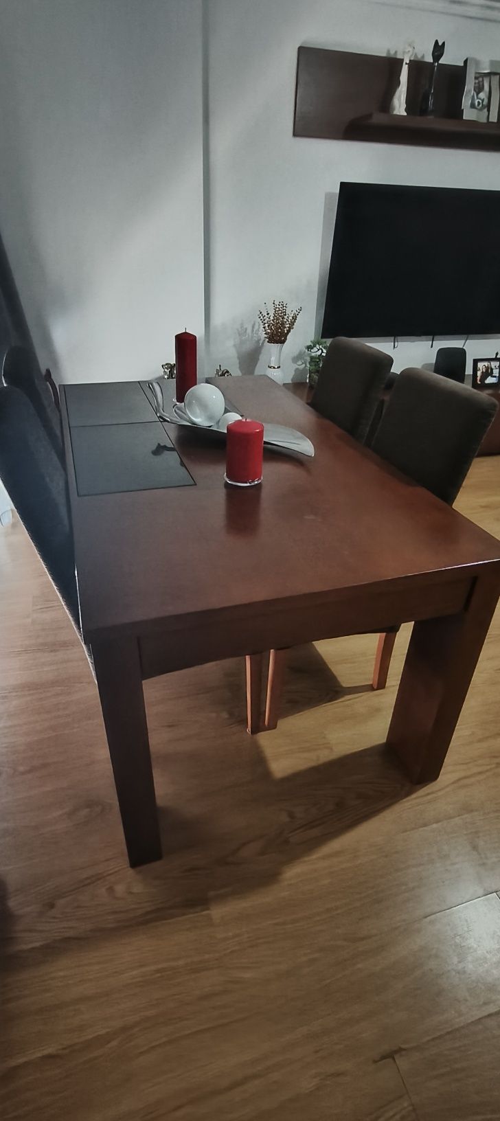 Conjunto de sala móvel TV mesa de jantar parteleira