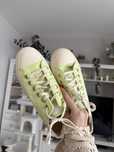 Rozmiar 5 37.5 converse neonowe y2k streetwear na platformie koturnie