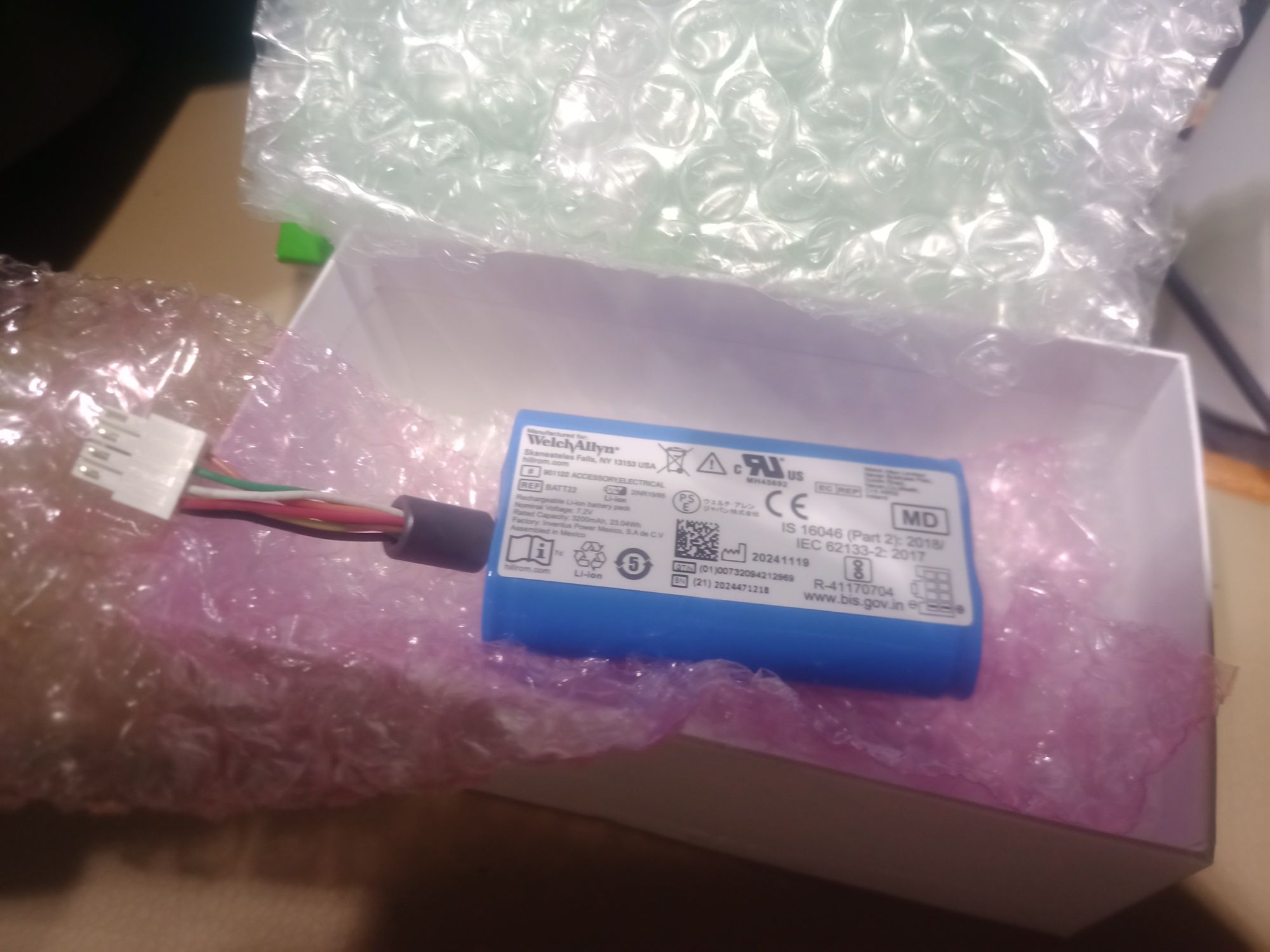 Cameron Sino Welch-Allyn Connex Spot Monitor Batt22 3400Mah 25.16Wh Li