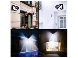 Lampka solarna 100led 2 SZTUKI lampa z czujnikiem ruchu zmierzchu f