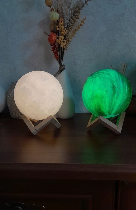 Нічник 3Д Місяць на подарунок/RGb Нічник