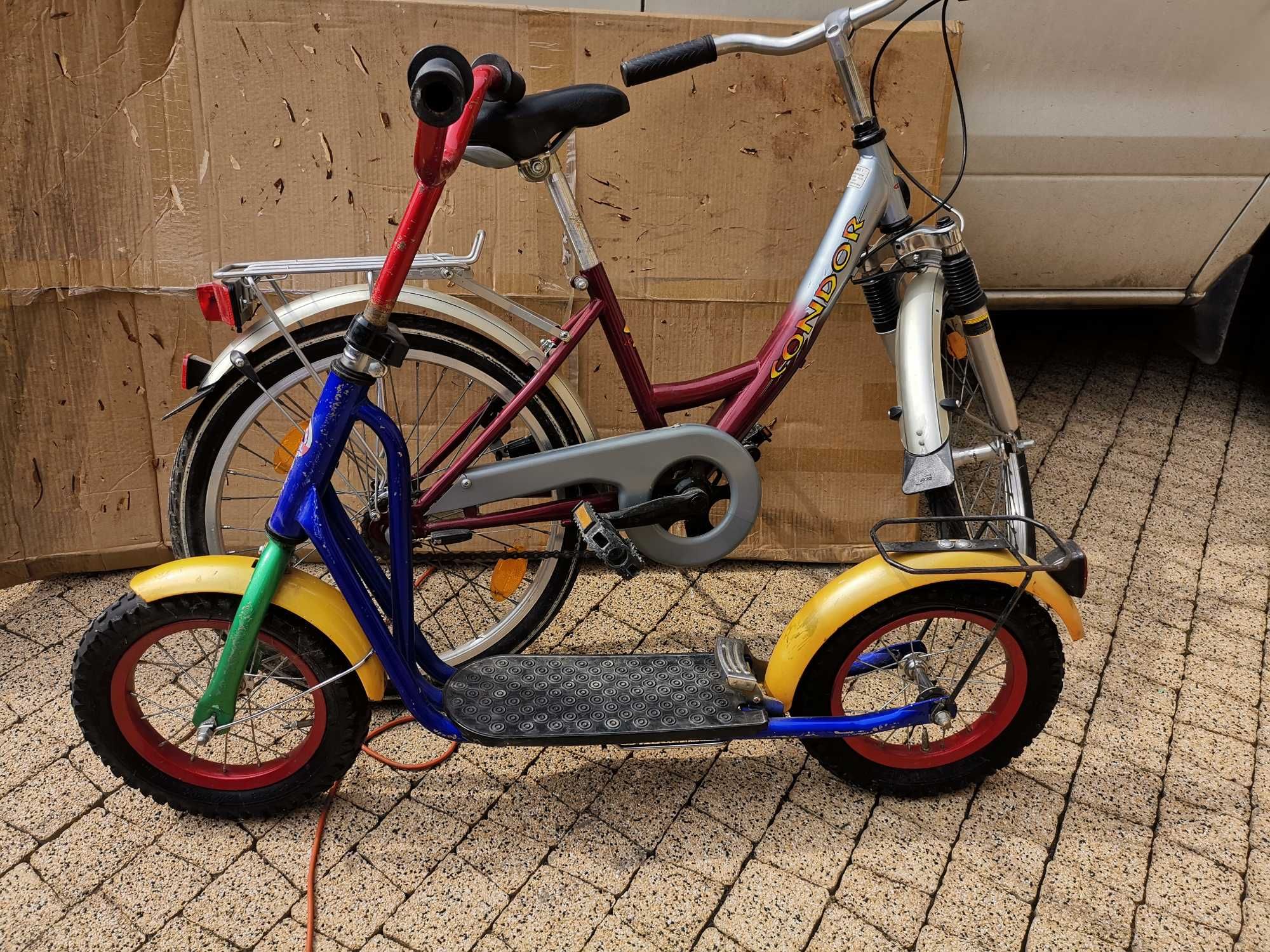 Dziecięcy rower koła 20 cali + hulajnoga gratis