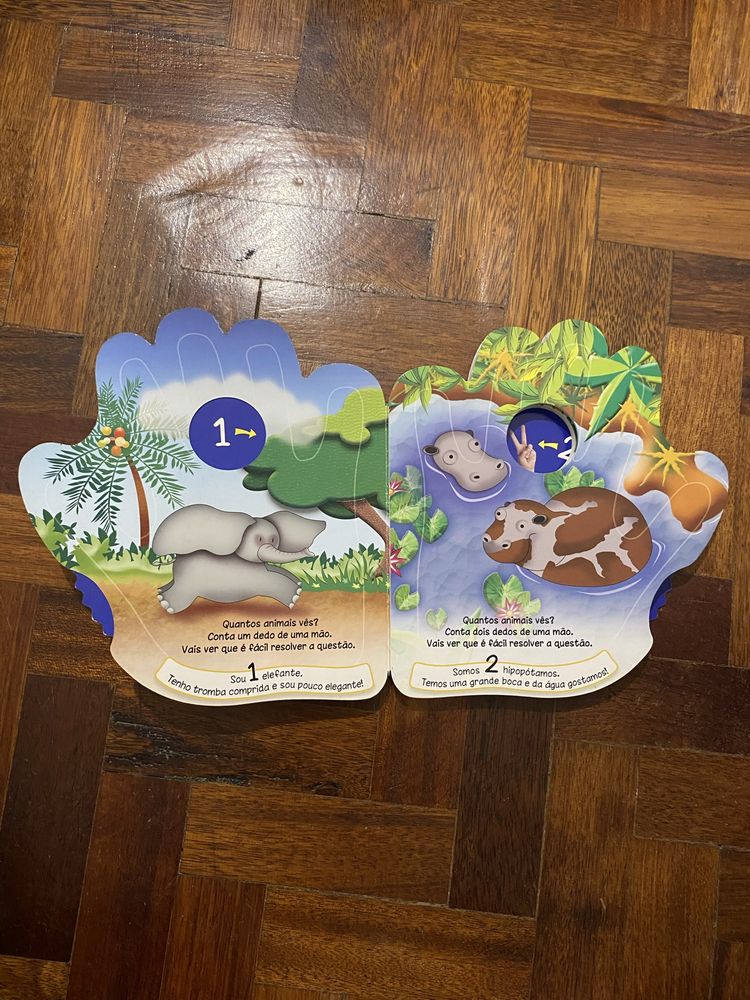 Livro "Aprende a contar com os animais"