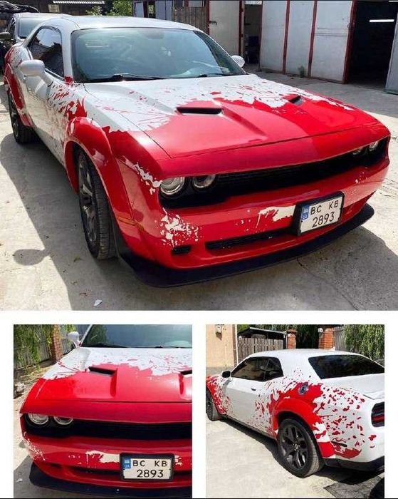 Поклейка плівки, індивідуальний, комерційний дизайн авто