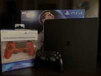 Playstation 4 slim 1TB + Dualshock 4 (RED)