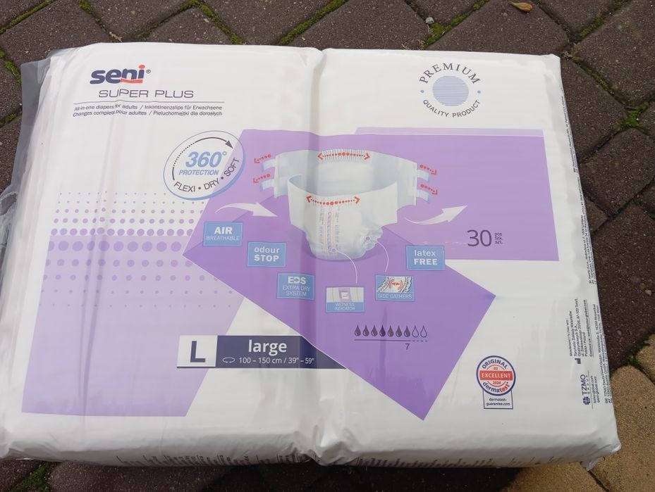 Pampersy seni super Plus L