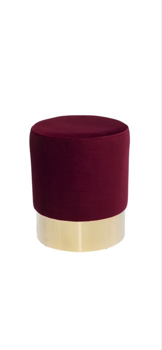 Puf pufa kare design burgund velvet