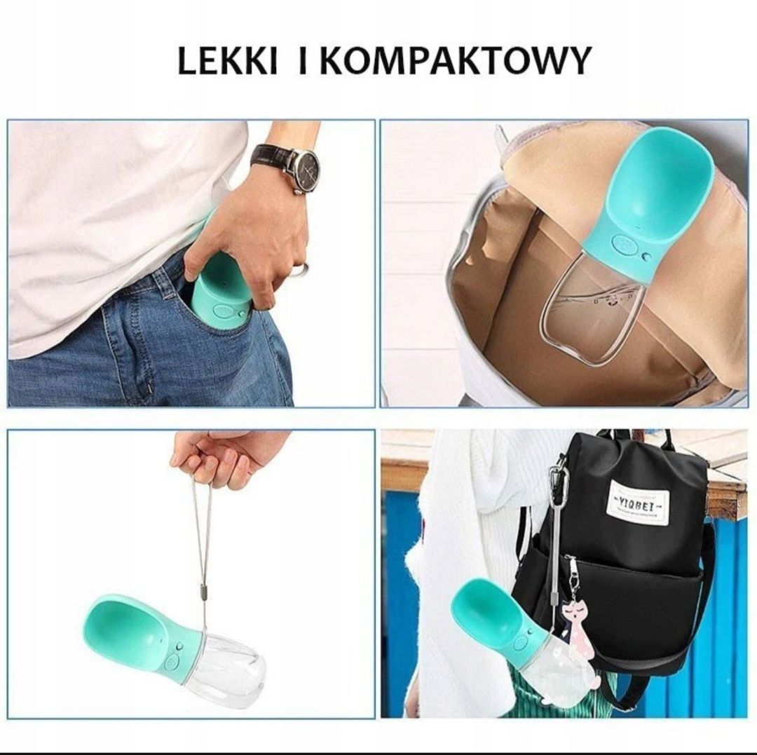 BUTELKA MISKA podróżna psa kota poidlo bidon 550ml