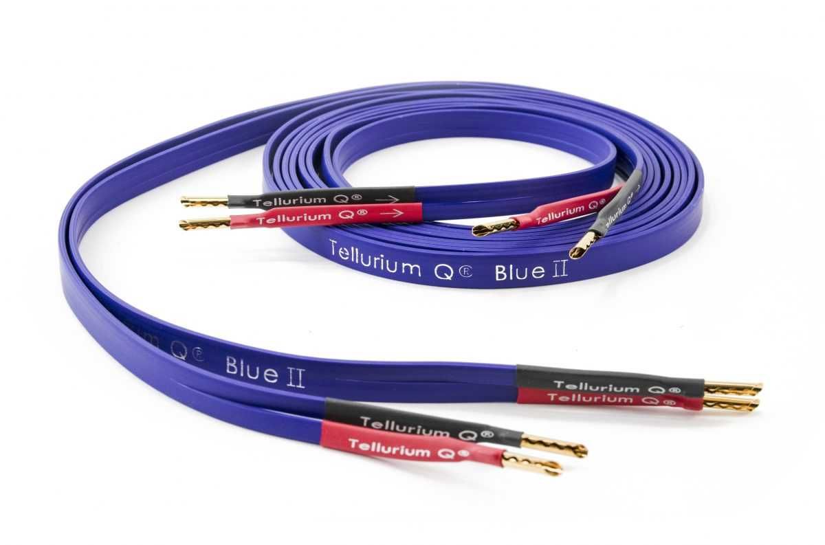 Tellurium Q Blue II 2x2m banany przewód głośnikowy Hi-Fi SKLEP