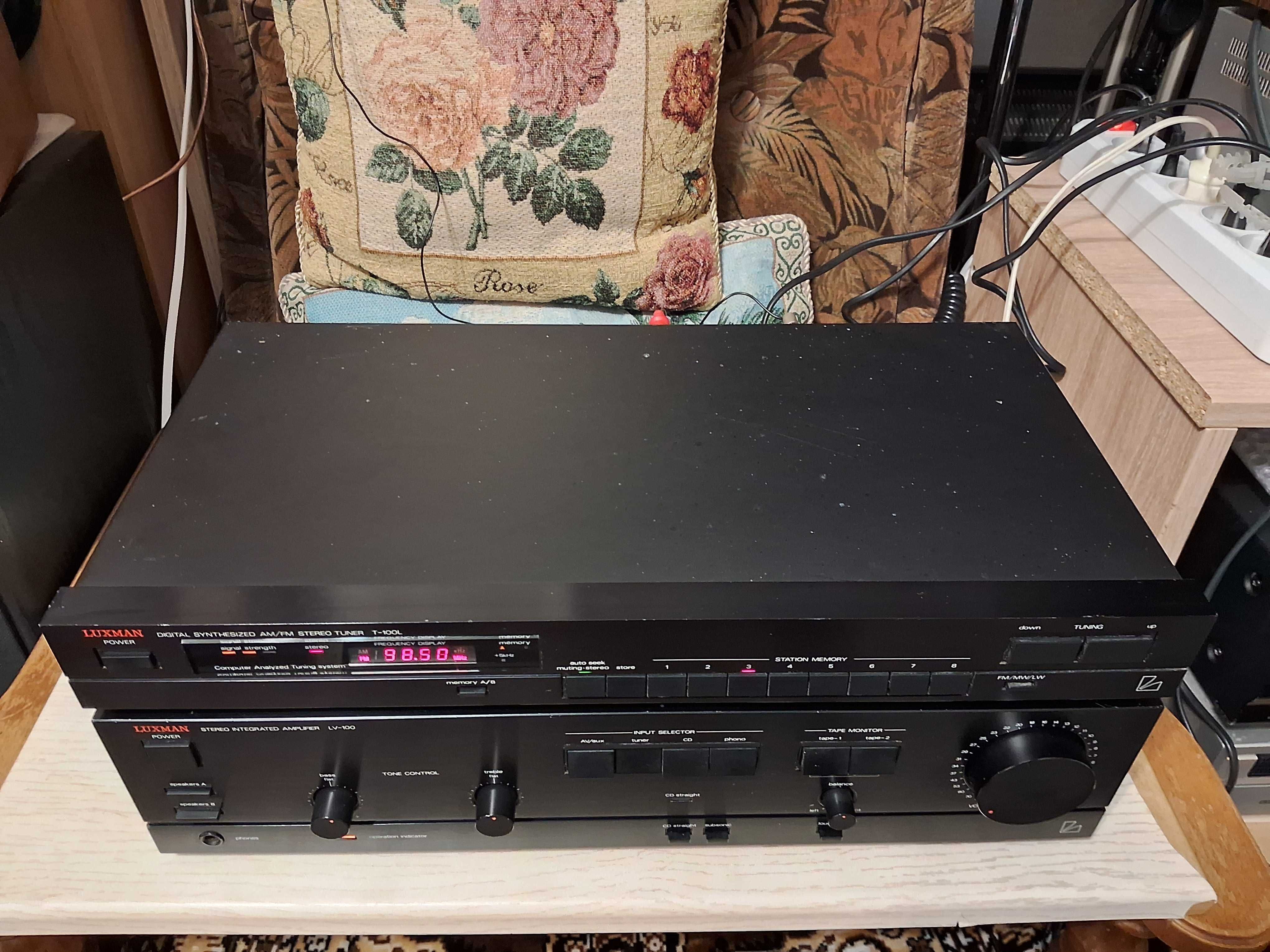 Luxman LV-100 & Luxman T-100L підсилювач, тюнер, Integrated amplifier