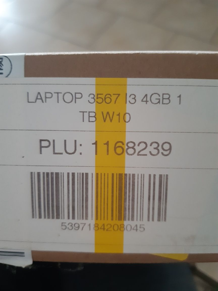 Laptop dell inspirion 3567 i3 4GB