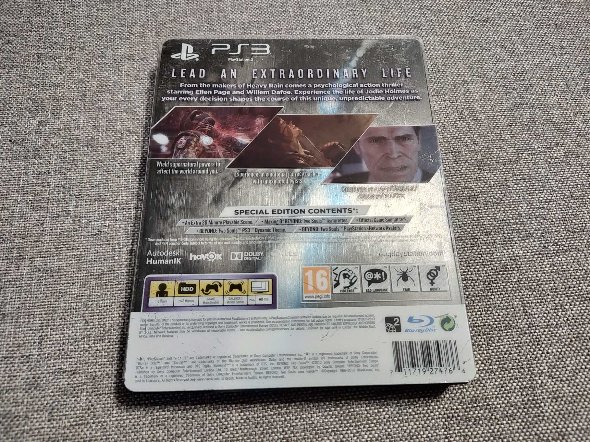 Beyond Two Souls special edition steelbook ps3 game