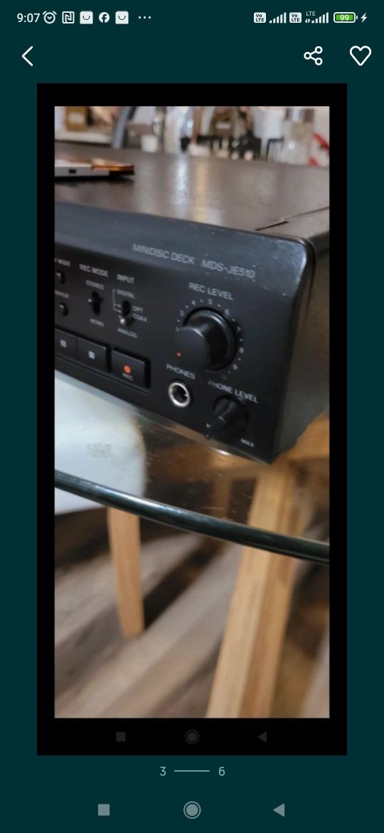 Sony Minidisc +pilot odtwarzacz nagrywarka MDS-JE510