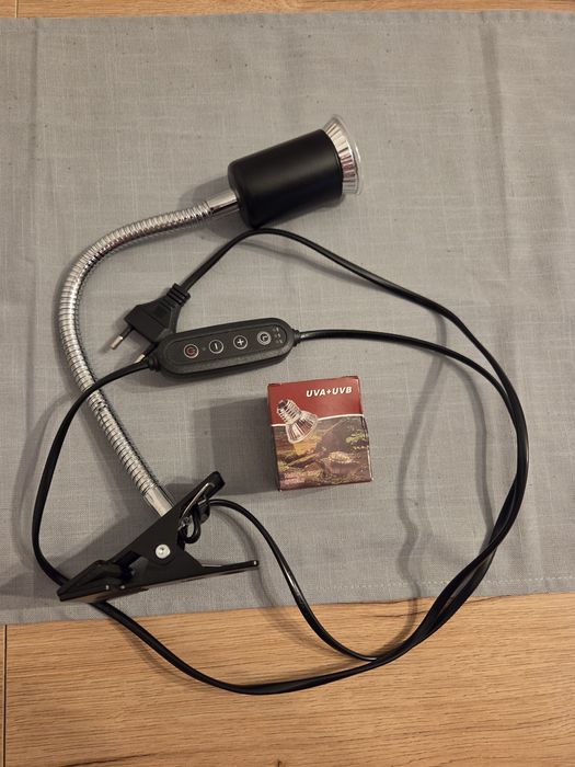 Lampa grzewcza do terrarium UVA UVB // dla żółwia węża jaszczurek żab