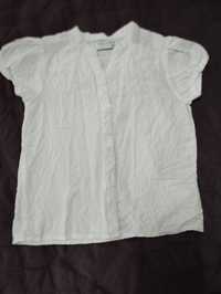 Koszula biała dla dziewczynki r.122
