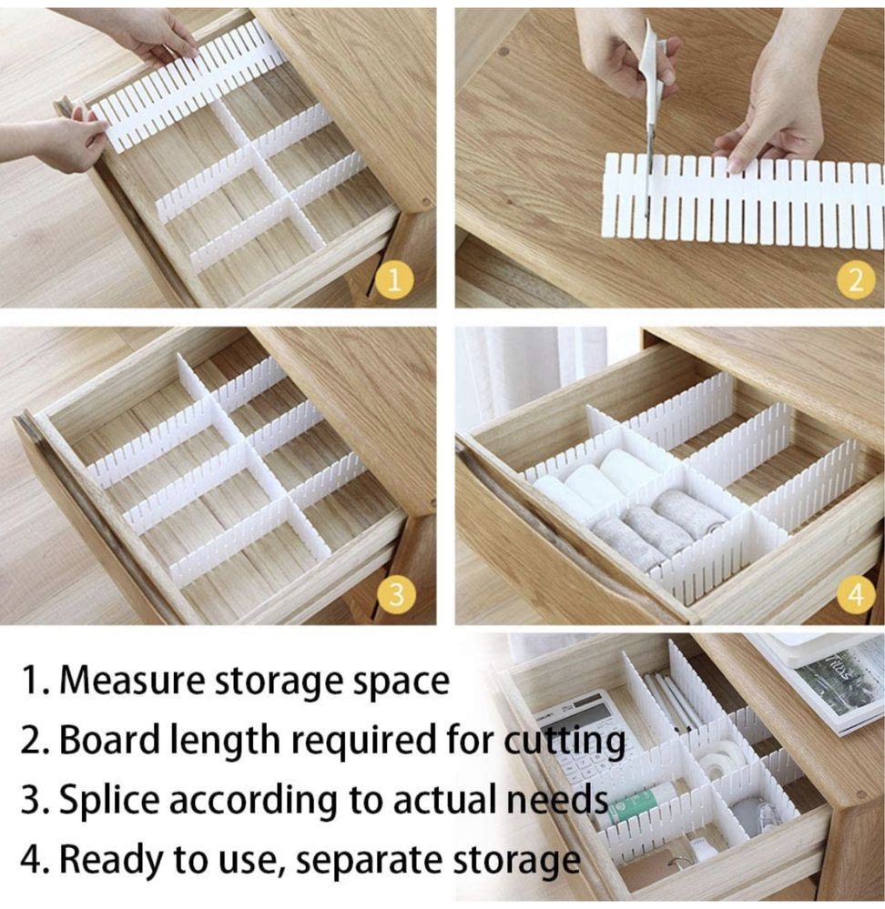 12-częściowy organizer do szuflad, separator do szuflad