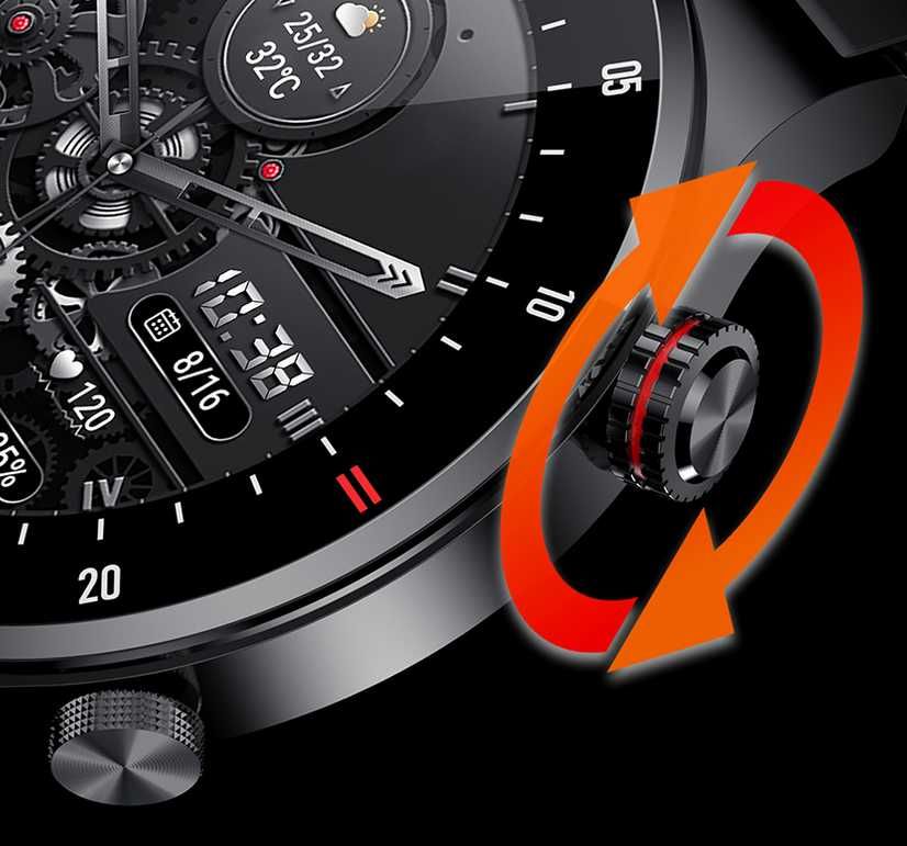 Relógio Prateado Smartwatch LIGE QW33 Masculino (Novo)