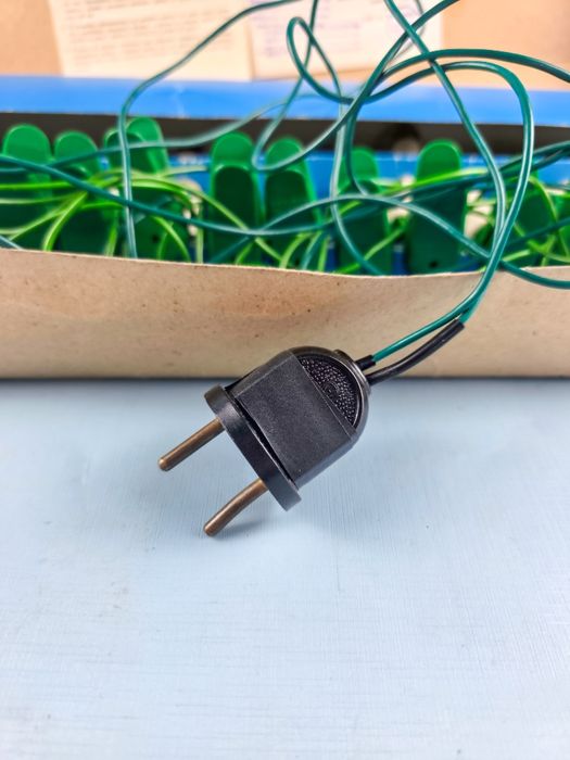 Komplet lampek choinkowych na klipsach PRL Millenium ozdoba świąteczna