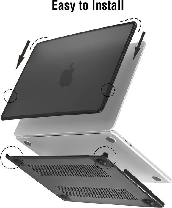 etui blueswan do macbooka air 2022 13,6 cala m2 a2681 czarne vv