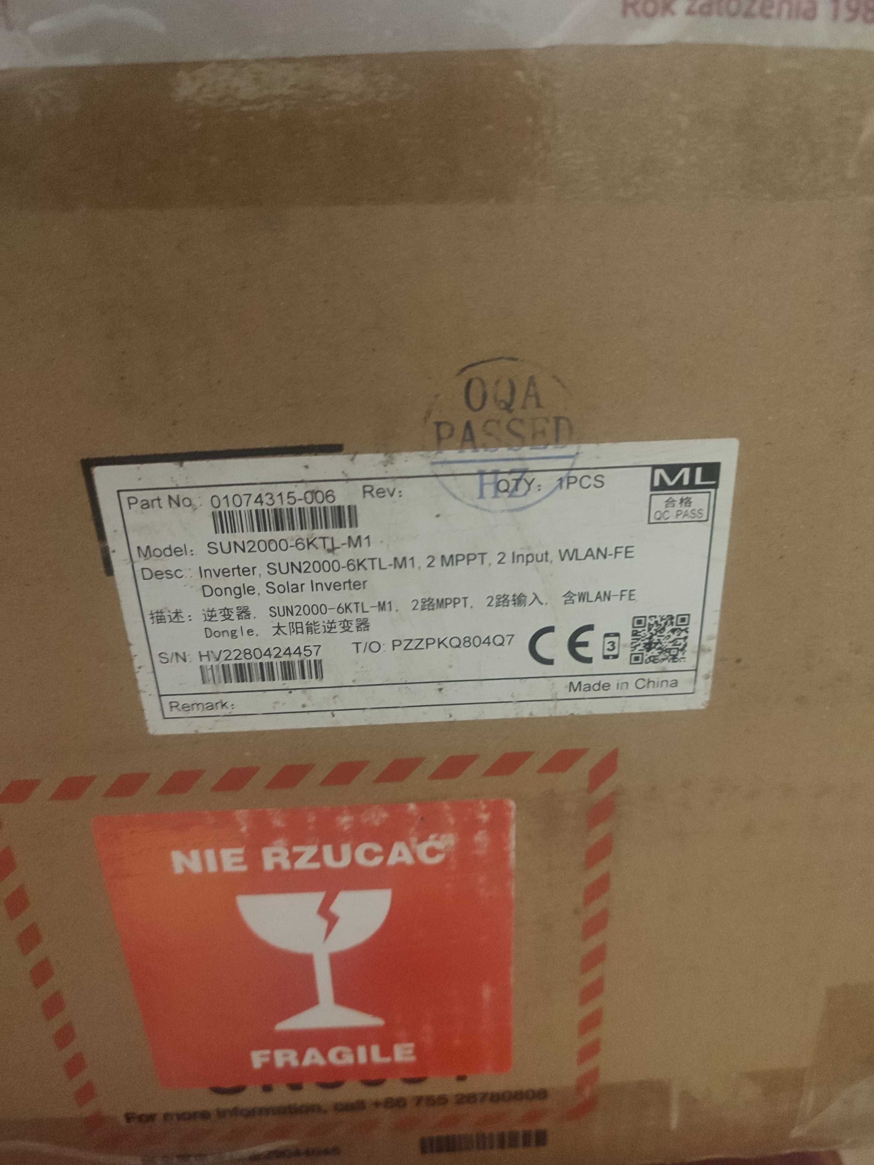 Falownik 3-fazowy Huawei SUN2000-6KTL-M1 HC , 6kW, 2-MPPT
