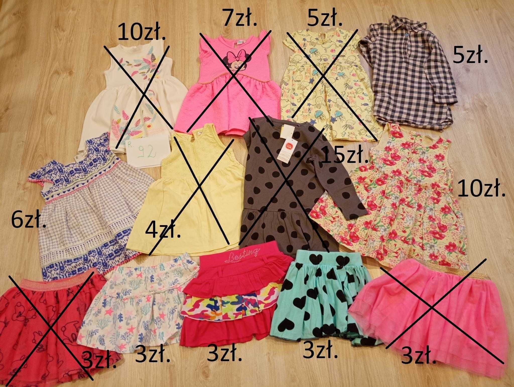 Ubranka dla dziewczynki - rozmiary: 86-110