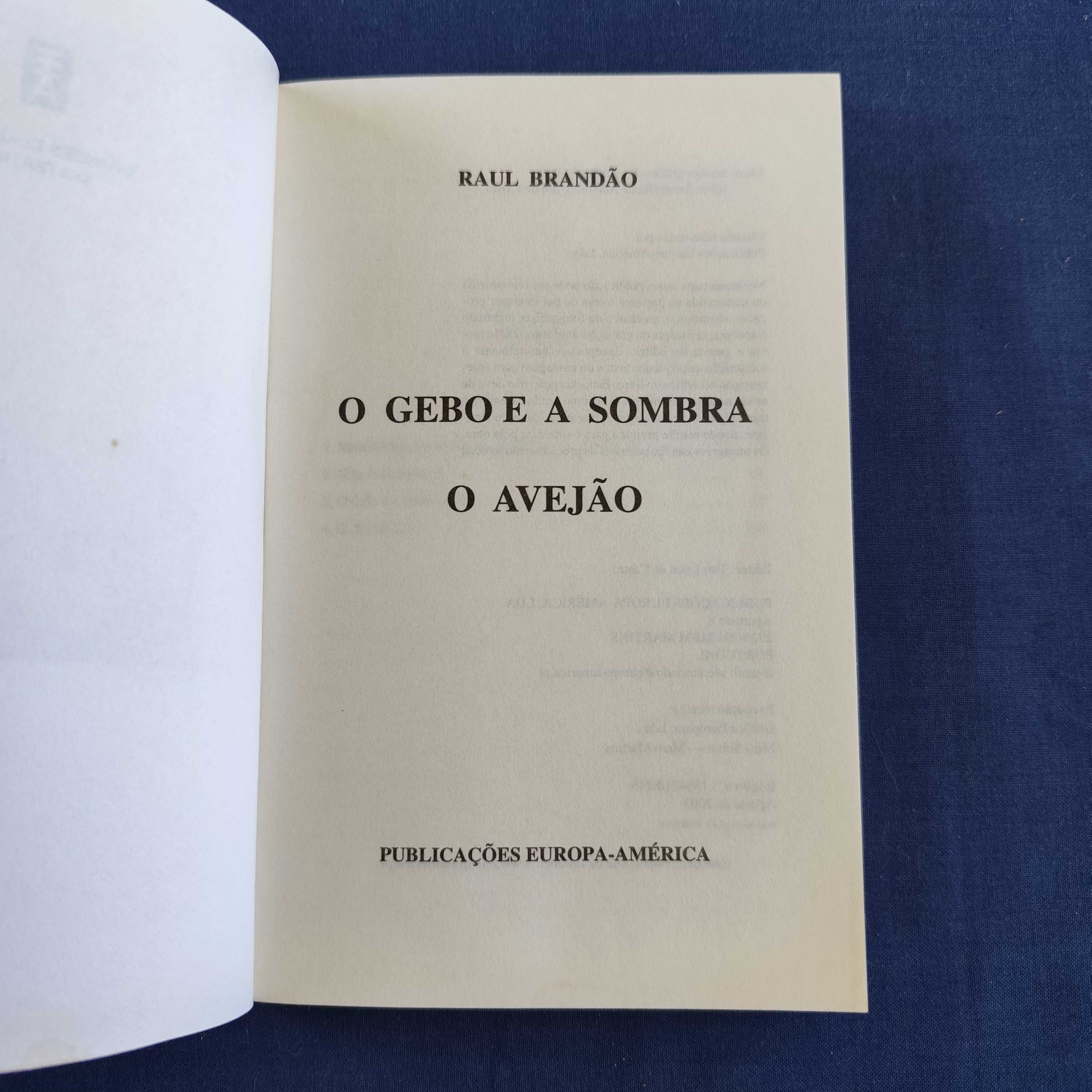 Raul Brandão - O Gebo e a Sombra e O Avejão