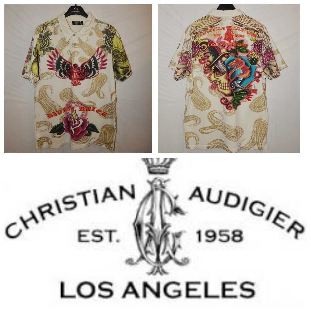 Винтажная рубашка поло CHRISTIAN AUDIGIER