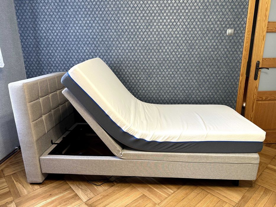 Praktycznie Nowe - Łóżko regulowane elektrycznie DUKE 90x200 cm