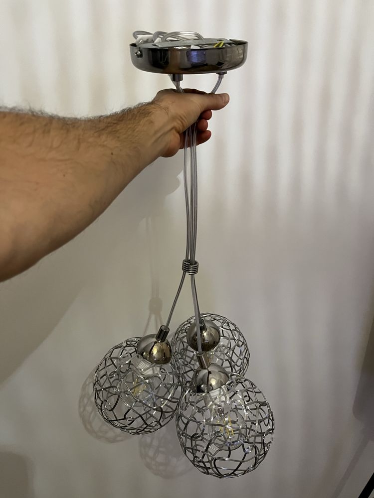 Lampa wisząca chrom