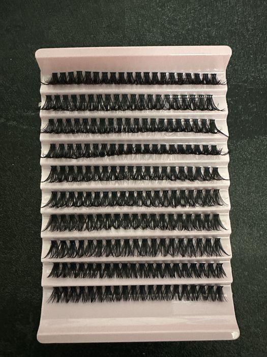 АКЦІЯ,Вії вдома, Вії пучкові 40Д, набір вій для самостійного нарощення